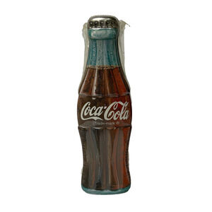 Vintage Scott's Coca Cola Coke Bottle Shaped Collectible Metal Tin 9 1/2” Tall